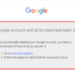 Gmail account Deleted