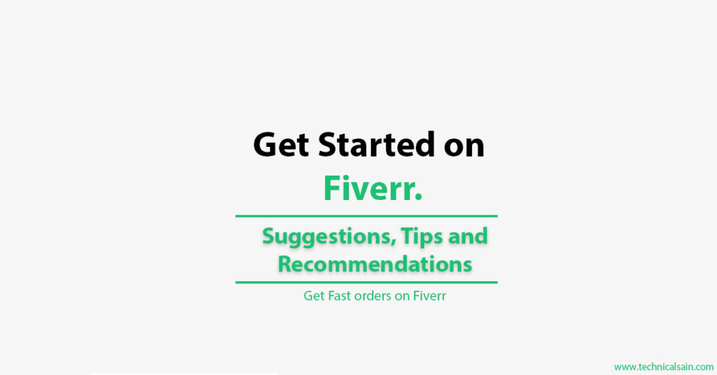 Get started on Fiverr